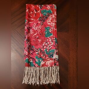 ❤️ Vintage Lilly Pulitzer Floral Murfee Scarf